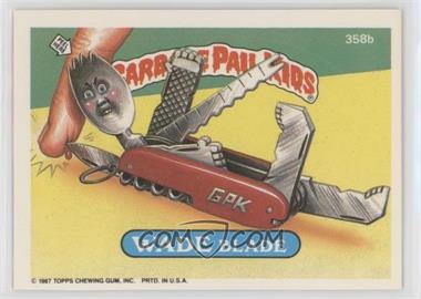 1987 Topps Garbage Pail Kids Series 9 - [Base] #358b - Wade Blade