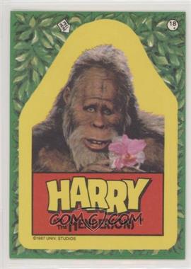 1987 Topps Harry and the Hendersons - Stickers #18 - Harry holding flower