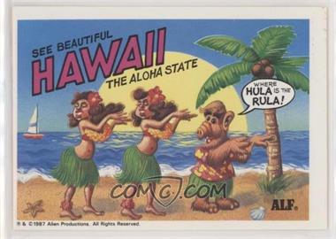 1987 Zoot U.S. of Alf Stickers - [Base] #11 - Hawaii