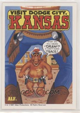 1987 Zoot U.S. of Alf Stickers - [Base] #16 - Kansas