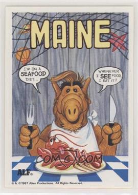 1987 Zoot U.S. of Alf Stickers - [Base] #19 - Maine
