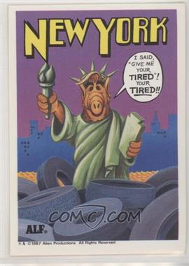 1987 Zoot U.S. of Alf Stickers - [Base] #32 - New York