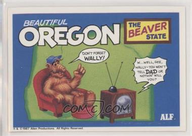 1987 Zoot U.S. of Alf Stickers - [Base] #37 - Oregon