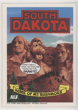 1987 Zoot U.S. of Alf Stickers - [Base] #41 - South Dakota
