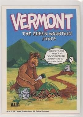 1987 Zoot U.S. of Alf Stickers - [Base] #45 - Vermont