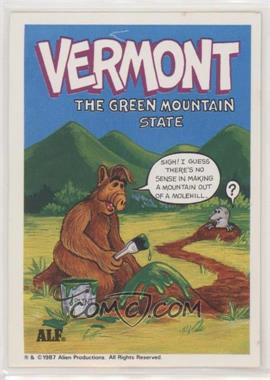 1987 Zoot U.S. of Alf Stickers - [Base] #45 - Vermont