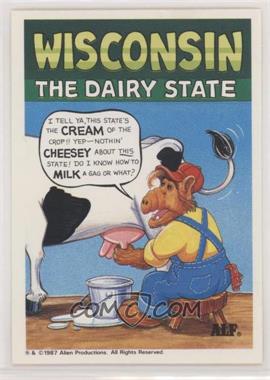 1987 Zoot U.S. of Alf Stickers - [Base] #49 - Wisconsin