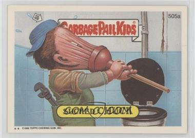 1988 Topps Garbage Pail Kids Series 13 - [Base] #505a - Sucked Chuck