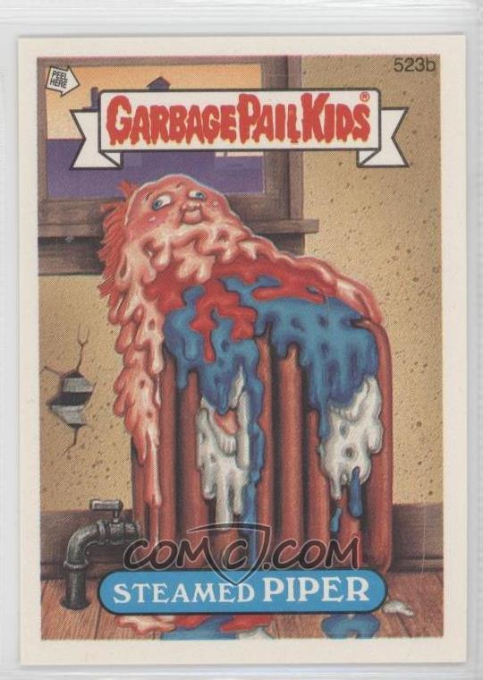 1988 Topps Garbage Pail Kids Series 13 Base 523b Steamed Piper