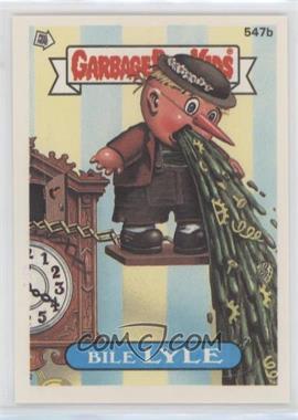 1988 Topps Garbage Pail Kids Series 14 - [Base] #547b - Bile Lyle