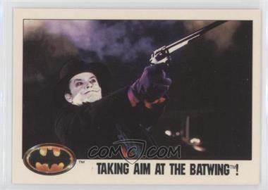 1989 Topps Batman - [Base] - Factory Set Glossy #107 - Taking Aim at the Batwing!