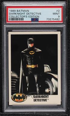 1989 Topps Batman - [Base] - Factory Set Glossy #2 - Darknight Detective [PSA 9 MINT]