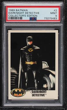 1989 Topps Batman - [Base] - Factory Set Glossy #2 - Darknight Detective [PSA 9 MINT]