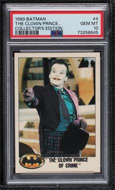 1989 Topps Batman - [Base] - Factory Set Glossy #4 - The Clown Prince of Crime [PSA 10 GEM MT]