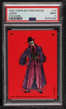 1989 Topps Batman - Stickers #10 - The Joker [PSA 9 MINT]
