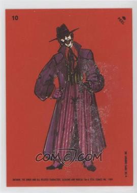 1989 Topps Batman - Stickers #10 - The Joker [Poor to Fair]