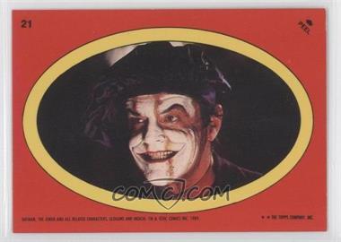 1989 Topps Batman - Stickers #21 - The Joker