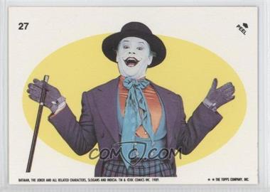 1989 Topps Batman - Stickers #27 - The Joker