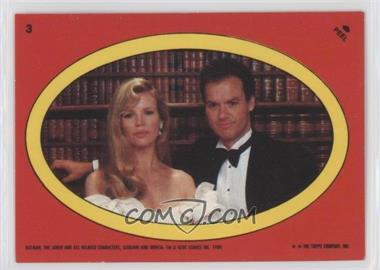 1989 Topps Batman - Stickers #3 - Vicki Vale, Bruce Wayne [EX to NM]