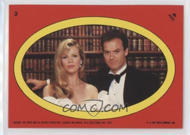 1989 Topps Batman - Stickers #3 - Vicki Vale, Bruce Wayne [EX to NM]