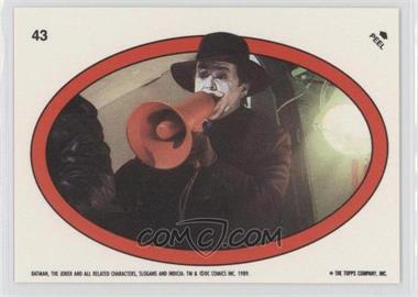 1989 Topps Batman - Stickers #43 - The Joker