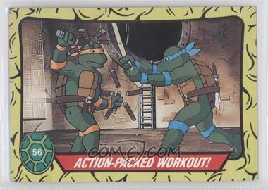 1989 Topps Teenage Mutant Ninja Turtles - [Base] #56 - Action-packed Workout!