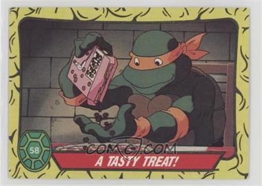 1989 Topps Teenage Mutant Ninja Turtles - [Base] #58 - A Tasty Treat!