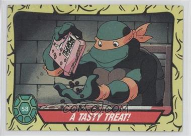 1989 Topps Teenage Mutant Ninja Turtles - [Base] #58 - A Tasty Treat!