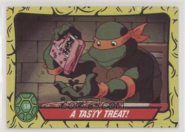 1989 Topps Teenage Mutant Ninja Turtles - [Base] #58 - A Tasty Treat!