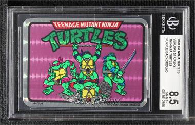 1990 Mirage Teenage Mutant Ninja Turtles Prism Vending Machine Stickers - Vending Machine Prism Stickers #A-7004 - The Turtles [BGS 8.5 NM‑MT+]