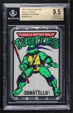 1990 Mirage Teenage Mutant Ninja Turtles Prism Vending Machine Stickers - Vending Machine Prism Stickers #A-7009 - Donatello [BGS 9.5 GEM MINT]