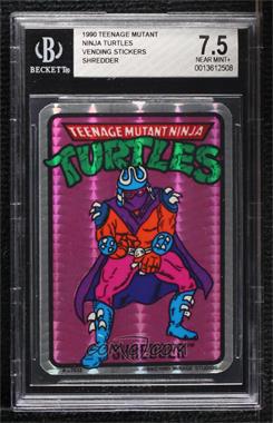 1990 Mirage Teenage Mutant Ninja Turtles Prism Vending Machine Stickers - Vending Machine Prism Stickers #A-7013 - Shredder [BGS 7.5 NEAR MINT+]