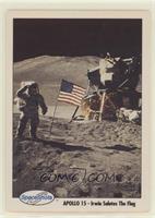 Apollo 15 - Irwin Salutes The Flag