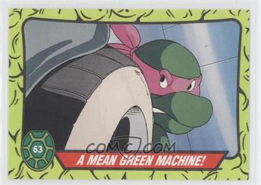 1990 Topps Teenage Mutant Hero Turtles Ireland - [Base] #63 - A Mean Green Machine!