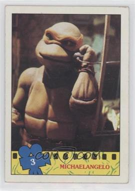 1990 Topps Teenage Mutant Ninja Turtles Movie - [Base] #3 - Michaelangelo [EX to NM]
