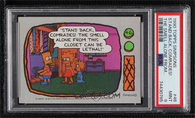1990 Topps The Simpsons - [Base] #46 - "Stand back, comrades! The smell..." [PSA 9 MINT]