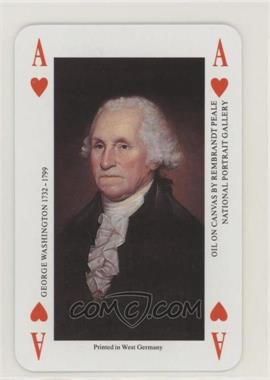 1990s Smithsonian Institute Playing Cards - [Base] - Blue Back #AH - George Washington