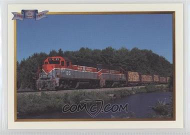 1991-92 All Aboard Railroad Collector Cards - Series 2 #2-18-2 - BAR train #161 is shown at E. Millinockel... /10000