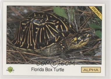 1991 Acorn Biosphere Promo Set - [Base] - Blue Back #100 - Florida Box Turtle