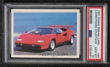 1991 Action Dream Cars 100 - [Base] #86 - Lamborghini Countach [PSA 10 GEM MT]