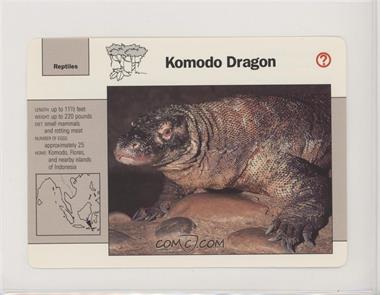 1991 Grolier Wildlife Adventure - [Base] #8-13 - Komodo Dragon