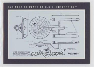 1991 Impel Star Trek 25th Anniversary - [Base] #251 - Engineering Plans of U.S.S. Enterprise