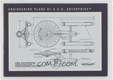 1991 Impel Star Trek 25th Anniversary - [Base] #251 - Engineering Plans of U.S.S. Enterprise