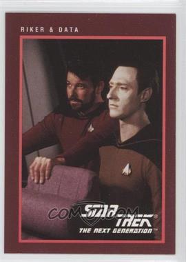 1991 Impel Star Trek 25th Anniversary - [Base] #280 - Riker & Data