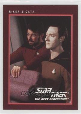 1991 Impel Star Trek 25th Anniversary - [Base] #280 - Riker & Data