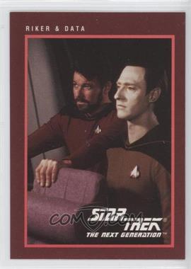 1991 Impel Star Trek 25th Anniversary - [Base] #280 - Riker & Data