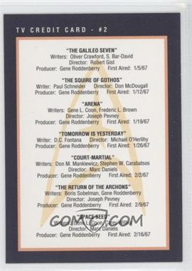 1991 Impel Star Trek 25th Anniversary - [Base] #281 - TV Credit Card - #2