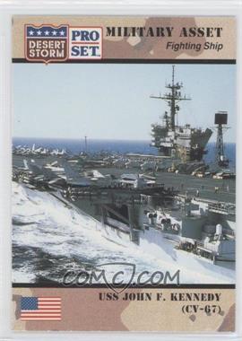 1991 Pro Set Desert Storm - [Base] #180 - Military Asset - USS John F. Kennedy (CV-67)