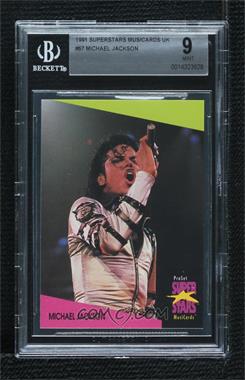 1991 Pro Set Super Star MusiCards UK - [Base] #67 - Michael Jackson [BGS 9 MINT]