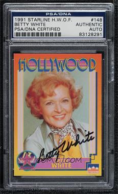 1991 Starline Hollywood Walk of Fame - [Base] #148 - Betty White [PSA/DNA Encased]